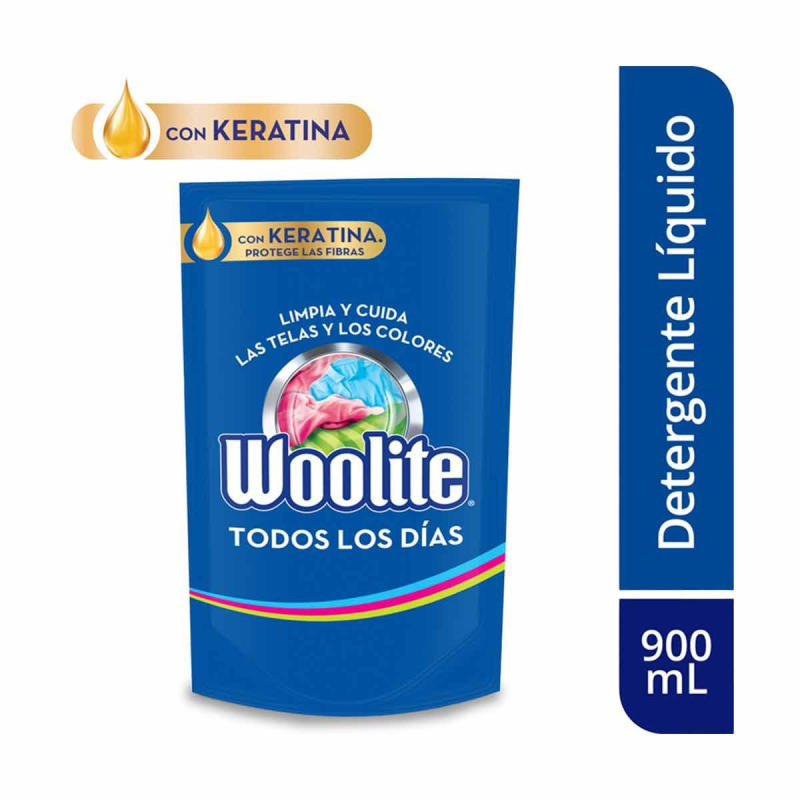 Detergente Liquido Woolite Todos Los Dias 900 Ml