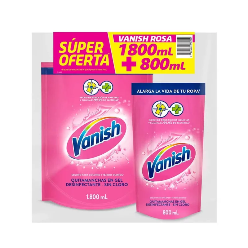 Desmanchador Vanish Blanco 1800 Ml