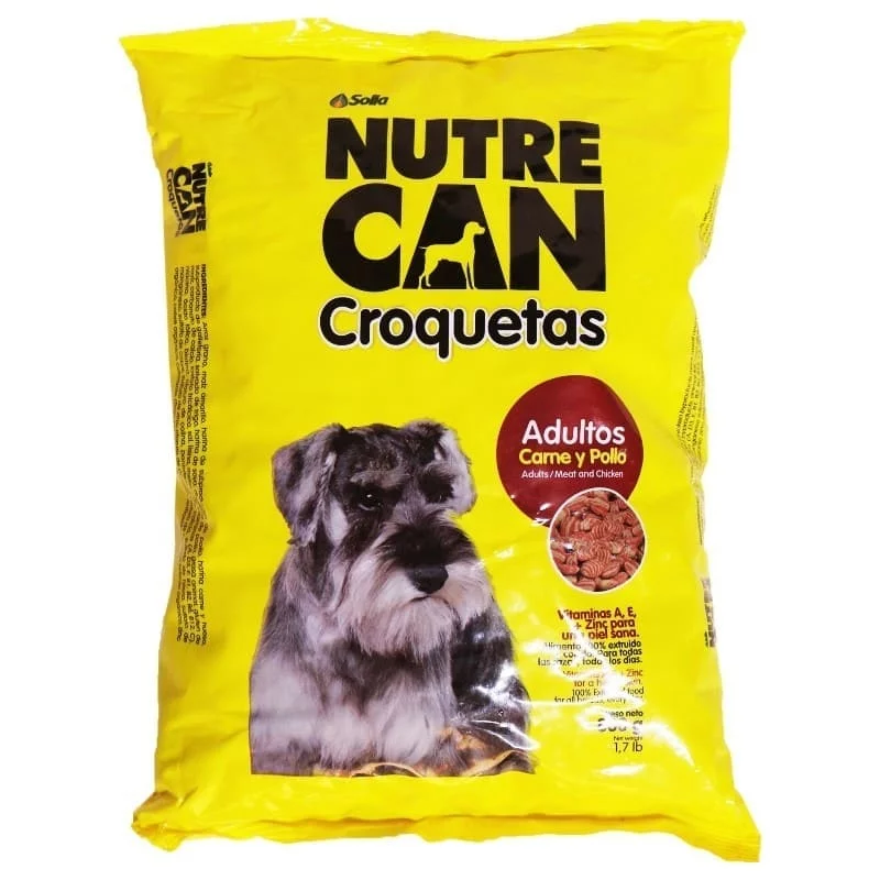 Concentrado Nutrecan Adulto Croquetas Carne Y Pollo 800 Gr