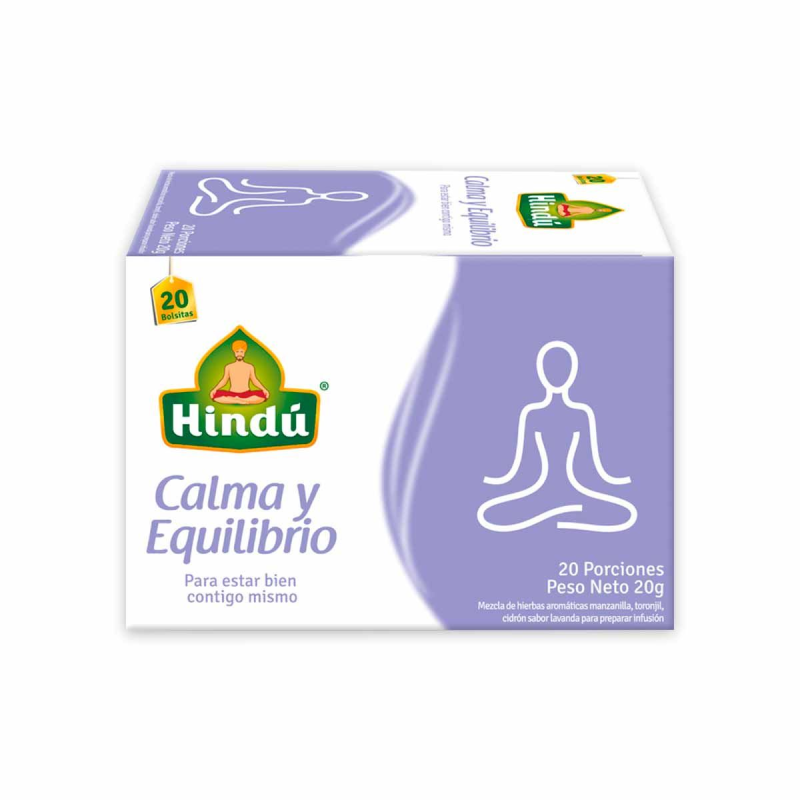 Aromatica Hindu Calma Y Equilibrio 20 Sobres 18 Gr