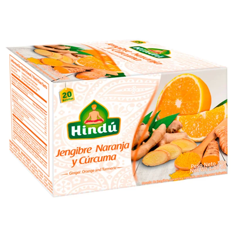 Aromatica Hindu Naranja Curcuma 20 Sobres 18 Gr