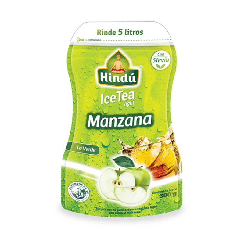 Te Hindu Ice Tea Light Verde Manzana 300 Gr 300