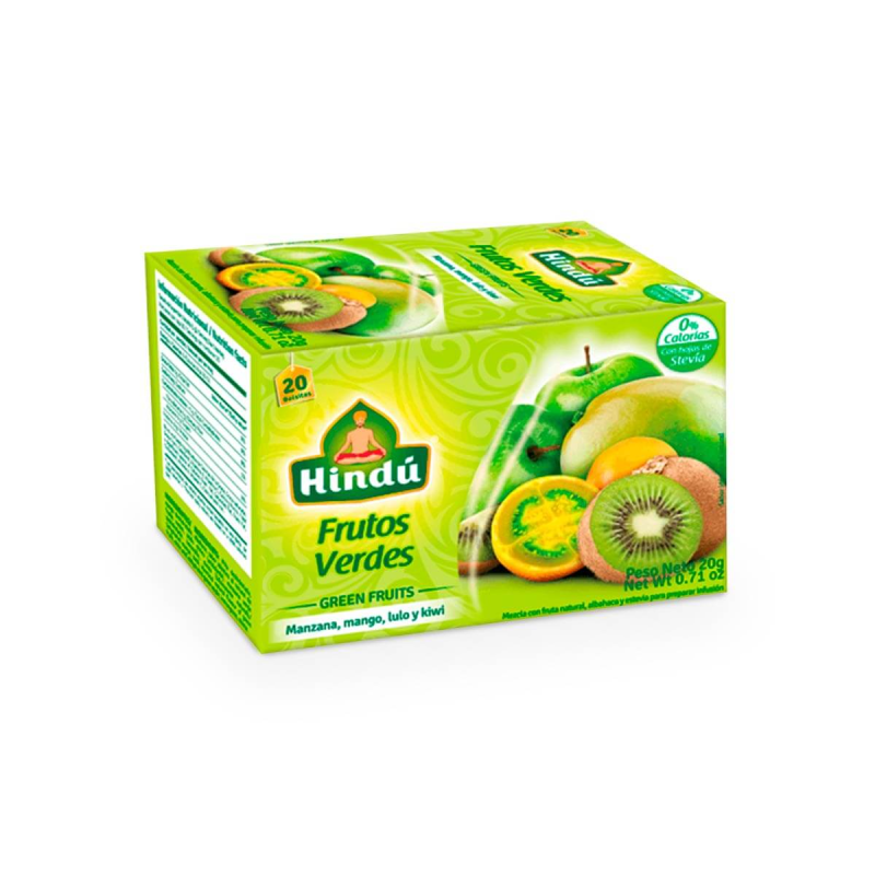 Te Hindu Frutos Verdes 20 Sobres