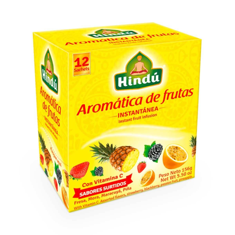 Aromatica Hindu Frutal 15 Sobres 156 Gr