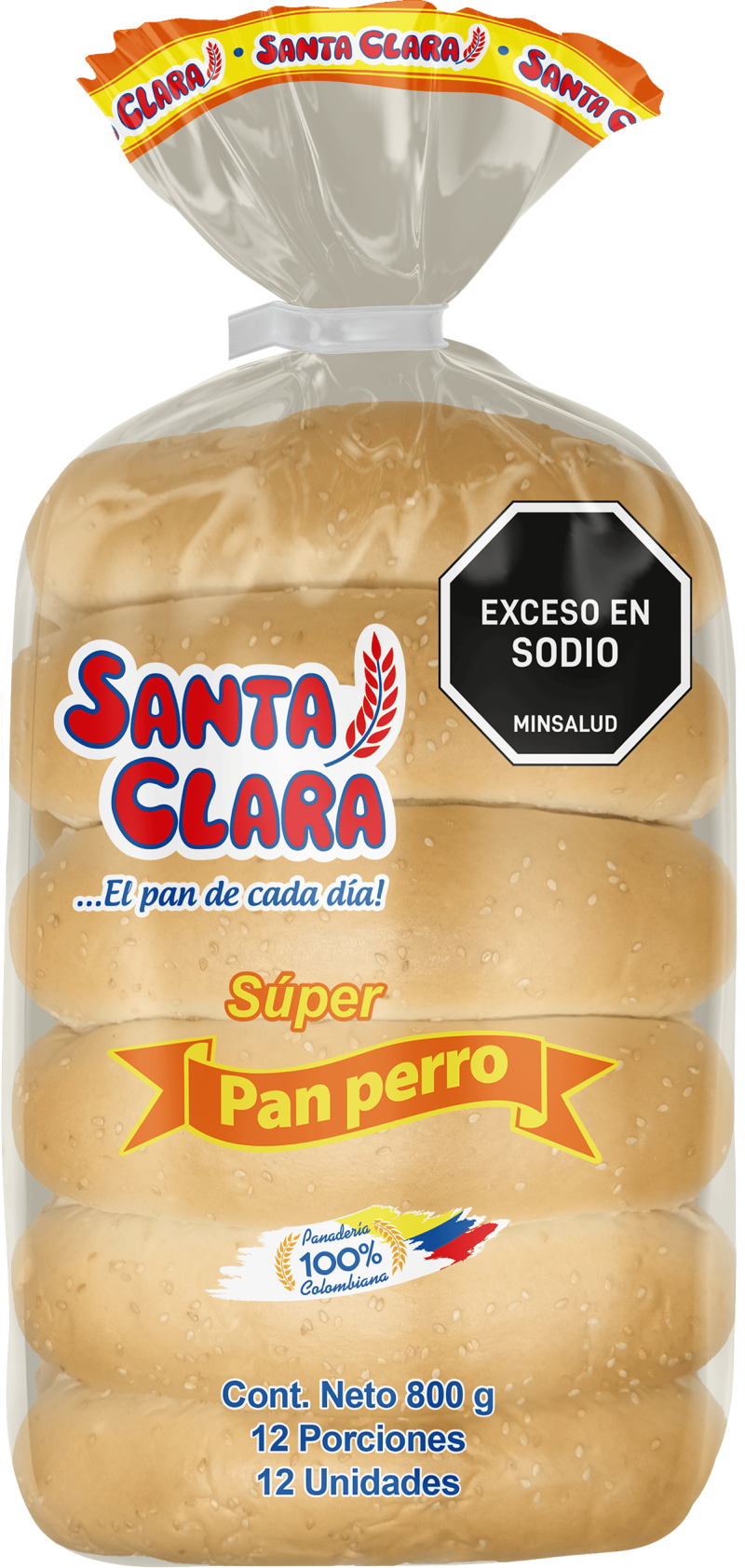 Pan Santa Clarax800g Super Perro