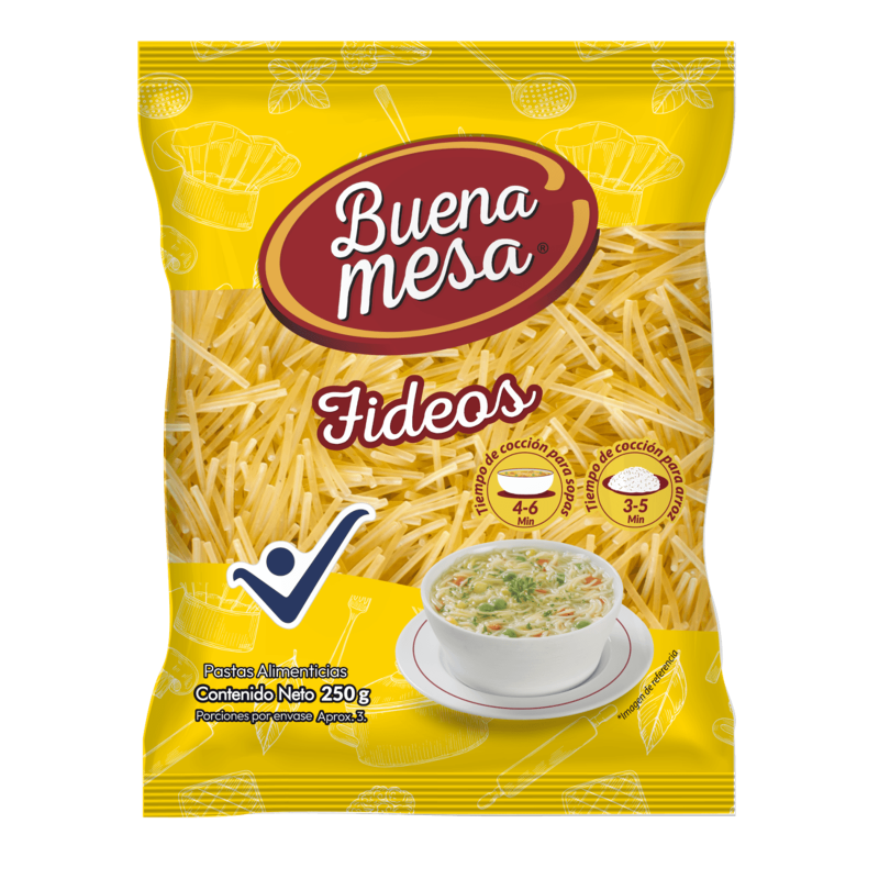 Pasta Fideos Buena Mesax250g X 24 Und