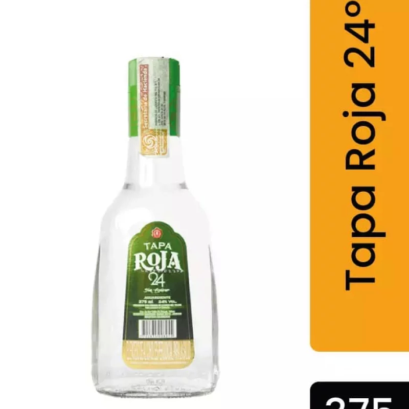 Aguardiente Tapa Roja 24- 375 Ml