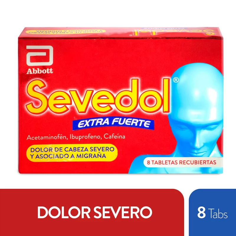 Sevedol X 8tabletas Extrafuerte