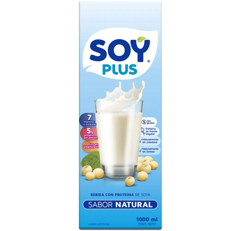 Bebida Soy Plus Natural 1000 Ml