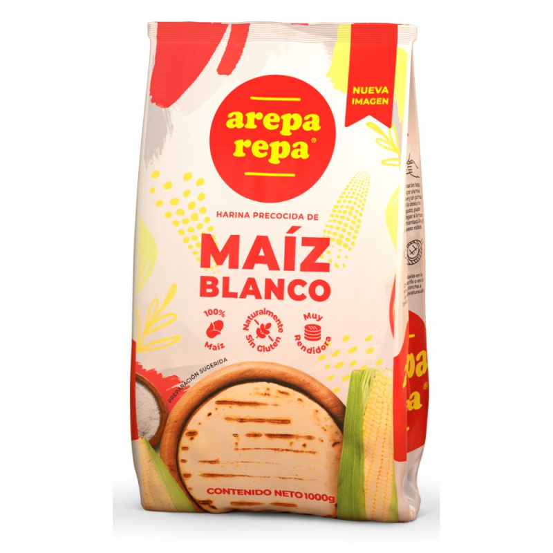 Harina Arepa Repa Blanca 1000g