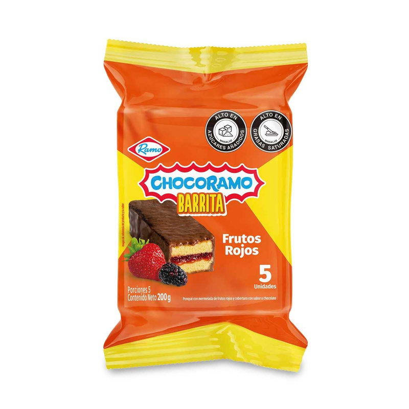 Barra Chocorramo Frutos Rojos 200 Gr