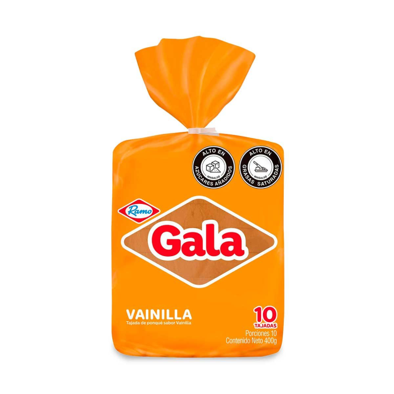 Ponque Gala Bloque Vainilla 400 Gr