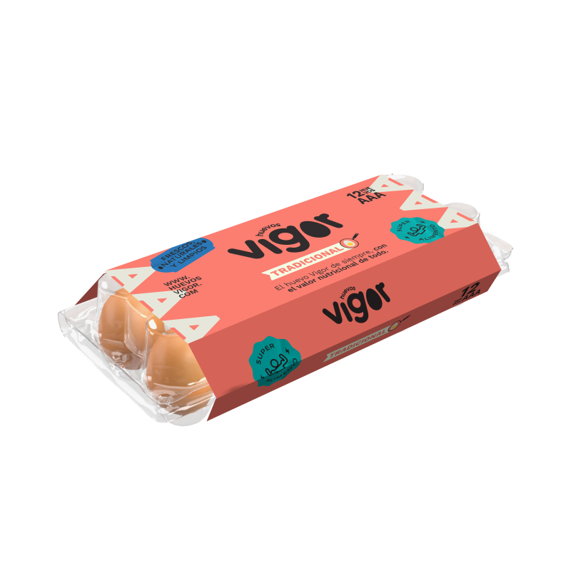 Huevo Rojo Rojo Vigor Aa 12 Und