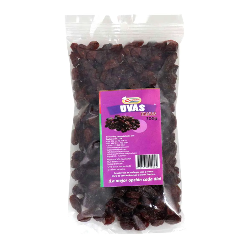 Uva Pasa Carolina 100 Gr