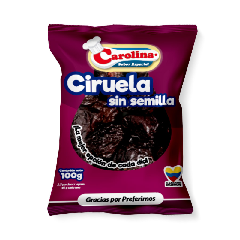 Ciruelas Pasas Carolina 100 Gr