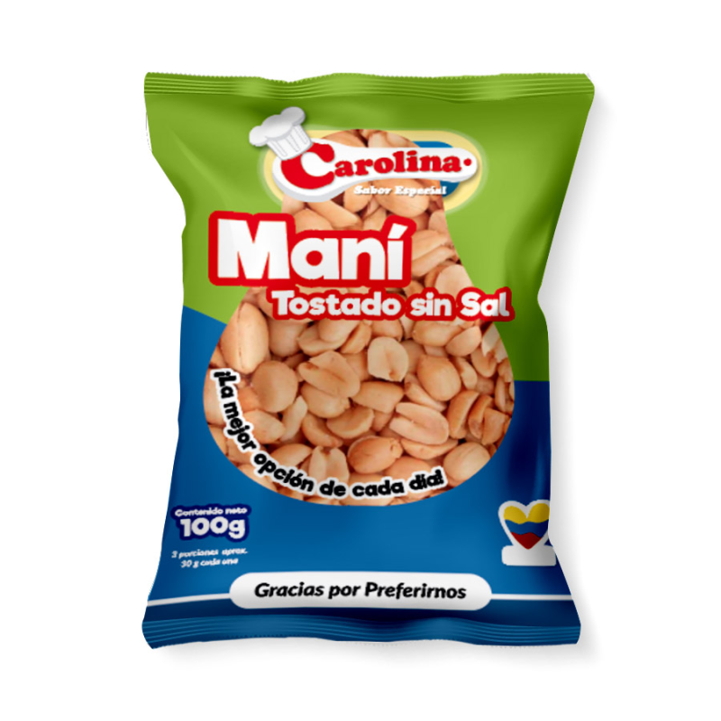 Mani Carolina Sin Sal Sal 100 Gr