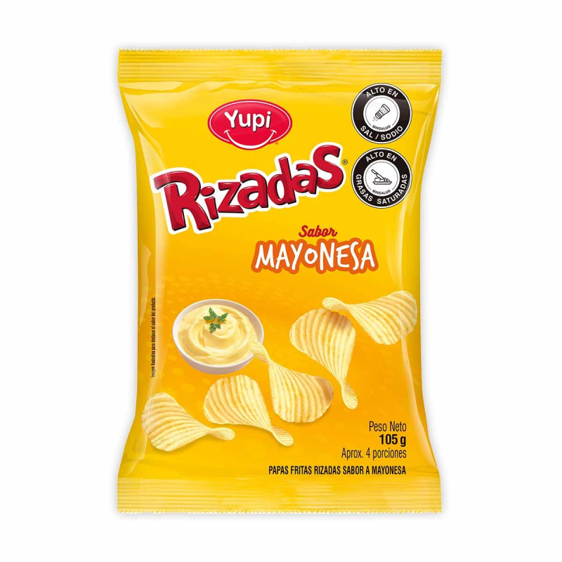 Papas Rizadas Yupi Mayonesa 105 Gr