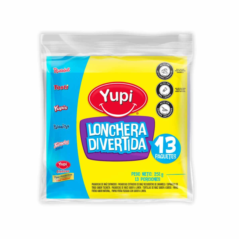 Lonchera Yupi Divertida 13 Und