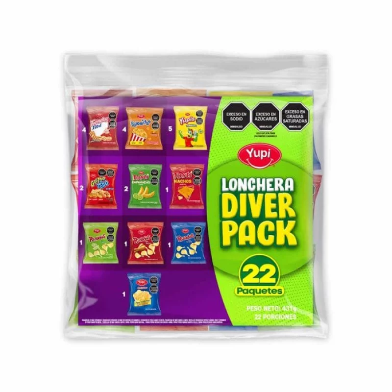 Lonchera Diverpack 431g X 22 Unidades