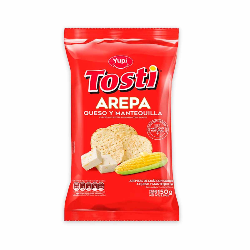 Pasaboca Yupi Tosti Arepa 150 Gr