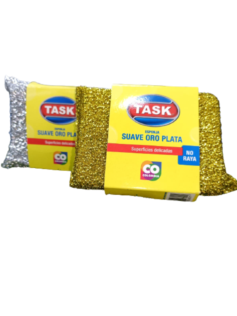 Esponja Task Ahorromalla Oro Plata