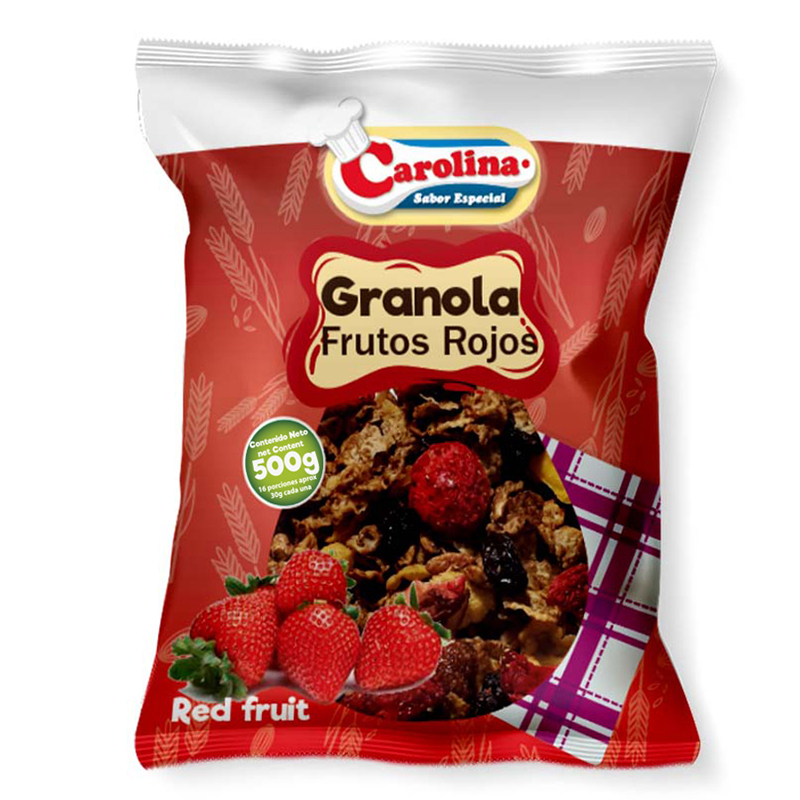 Granola Carolina Frutos Rojos 500 Gr