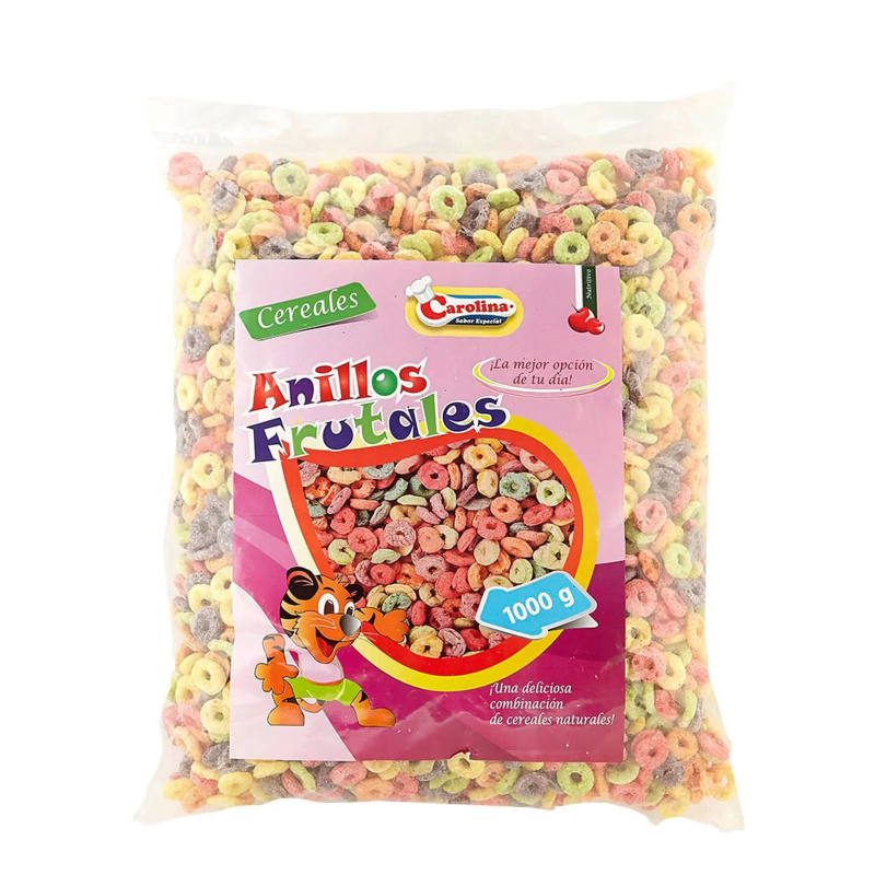 Cereal Carolina Anillos Frutales 1000 Gr