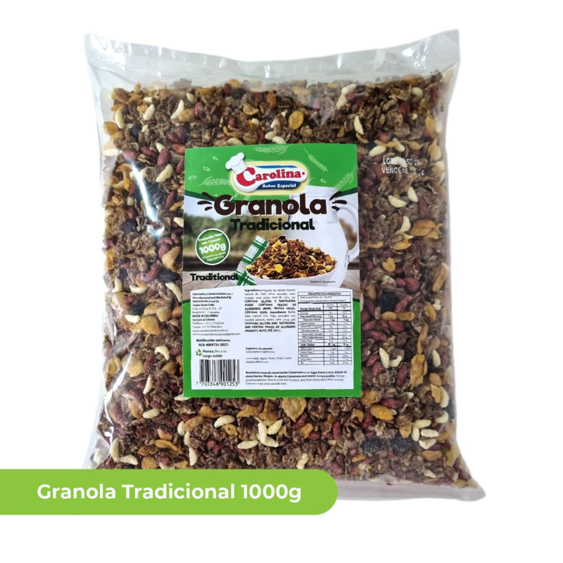 Granola Carolina Tradicional 1000 Gr