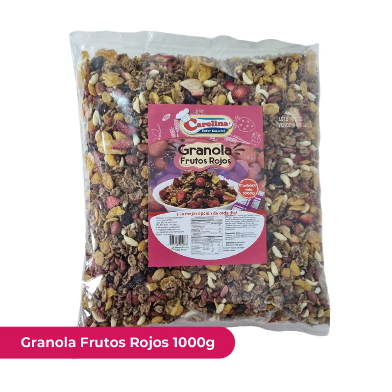 Granola Carolina Frutos Rojos 1000 Gr