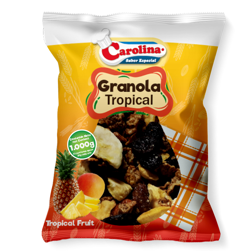Granola Carolina Frutos Tropicales 1000 Gr