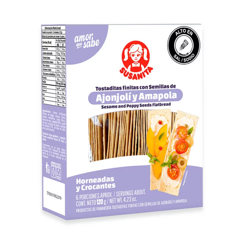 Tostaditas Finitas Con Semillas X 120 G