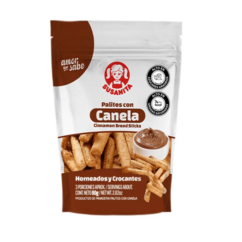 Palitos Con Canela Susanita X 80 Gr