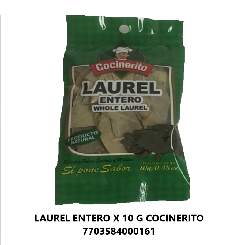 Laurel Cocinerito Hojas 10 Gr