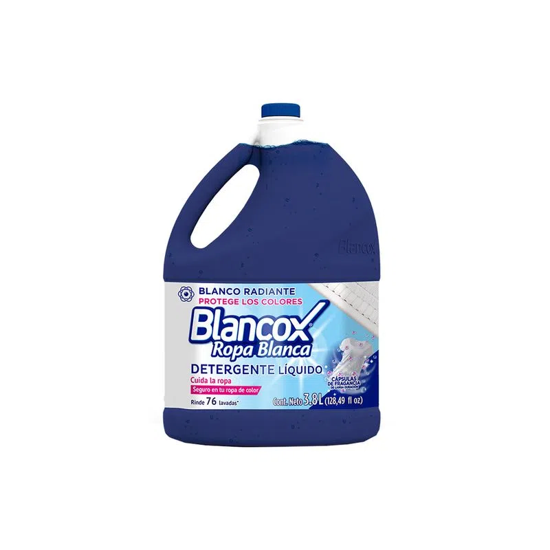 Detergente Liquido Blancox R Blanca Bot 3800ml
