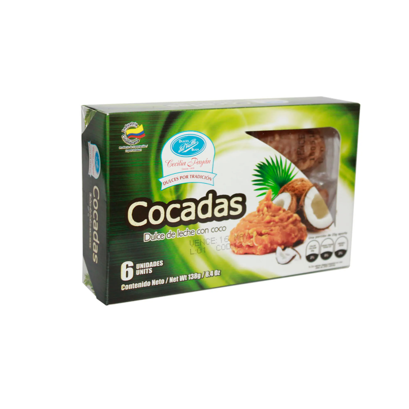 Dulce Del Valle Cocada 6 Und 185 Gr