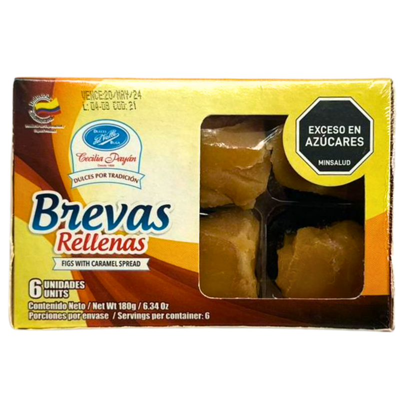 Brevas Dulces Del Valle Rellenas 6 Und 180 Gr