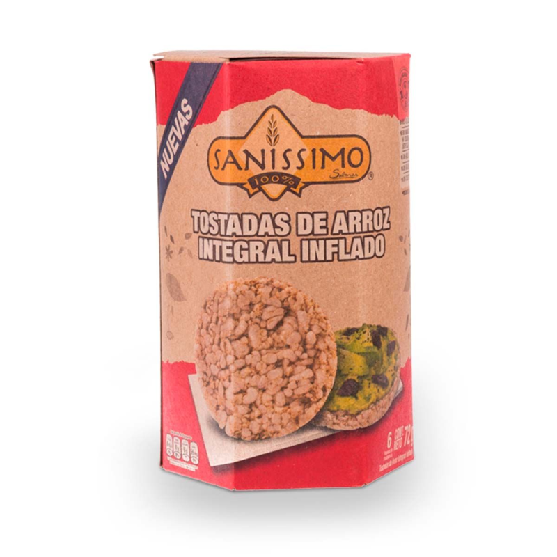 Tostada Arroz Sanissimo Integral 72 Gr