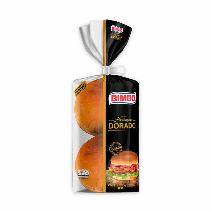 Pan Bimbo Hamburguesa Dorado 360 Gr