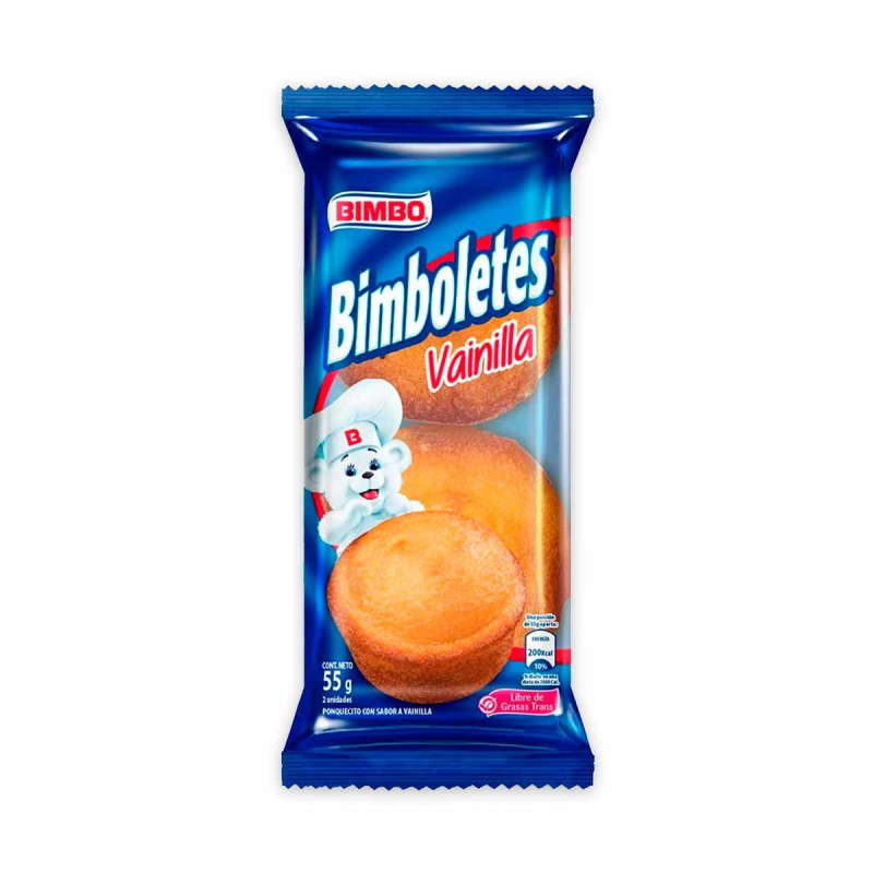 Ponque Bimbo Bimbolete Vainilla 55 Gr