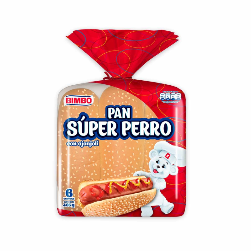 Pan Bimbo Para Perro 6 Und 405 Gr