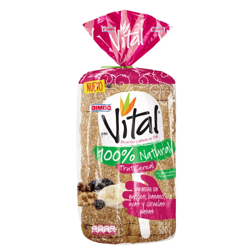 Pan Bimbo Vital Fruticereal 500 Gr