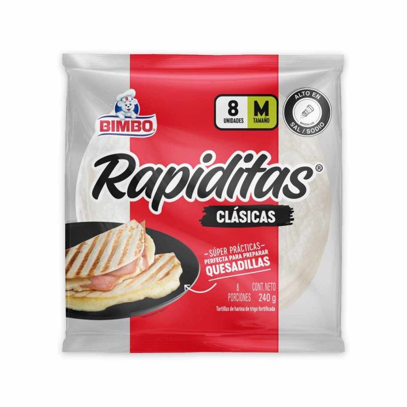 Tortillas Bimbo Blanca 8 Und 240 Gr