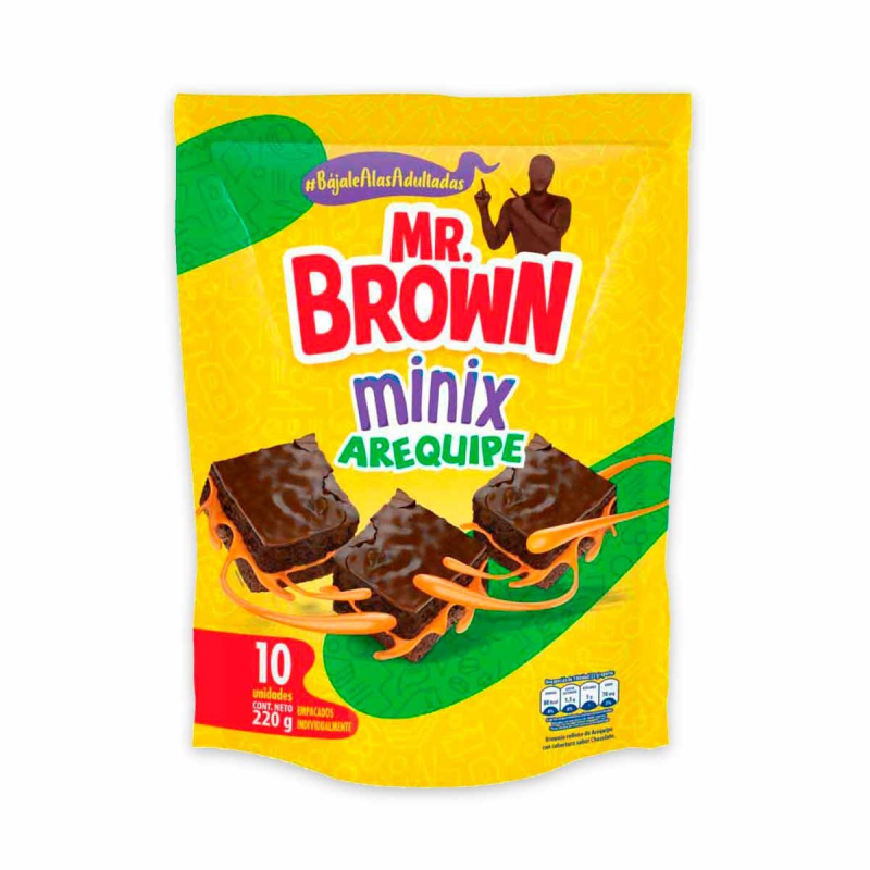 Brownie Mr Brown Arequipe 10 Und 220 Gr