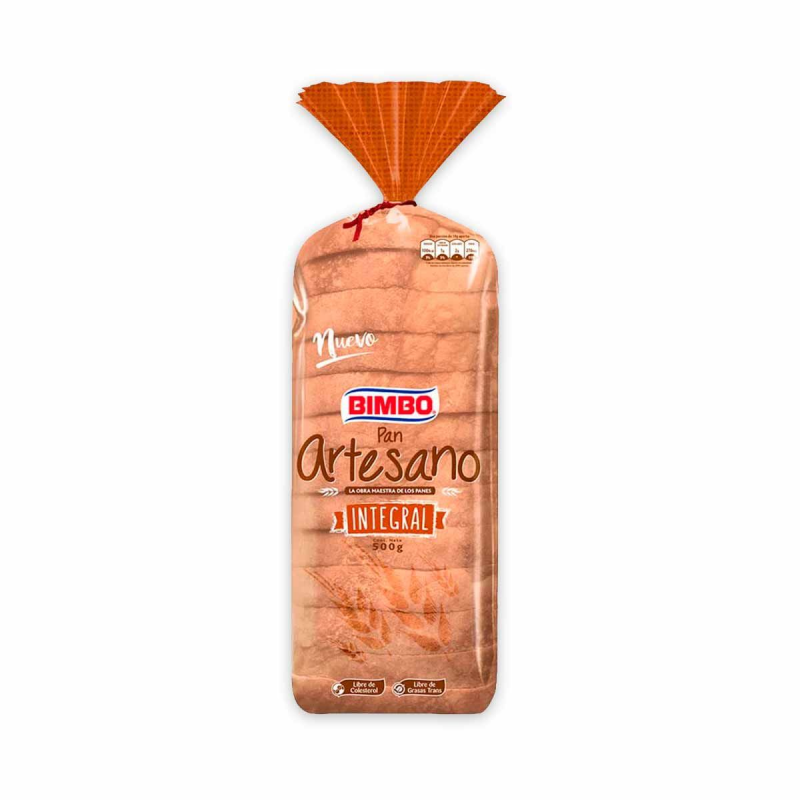 Pan Bimbo Artesano Integral 500 Gr