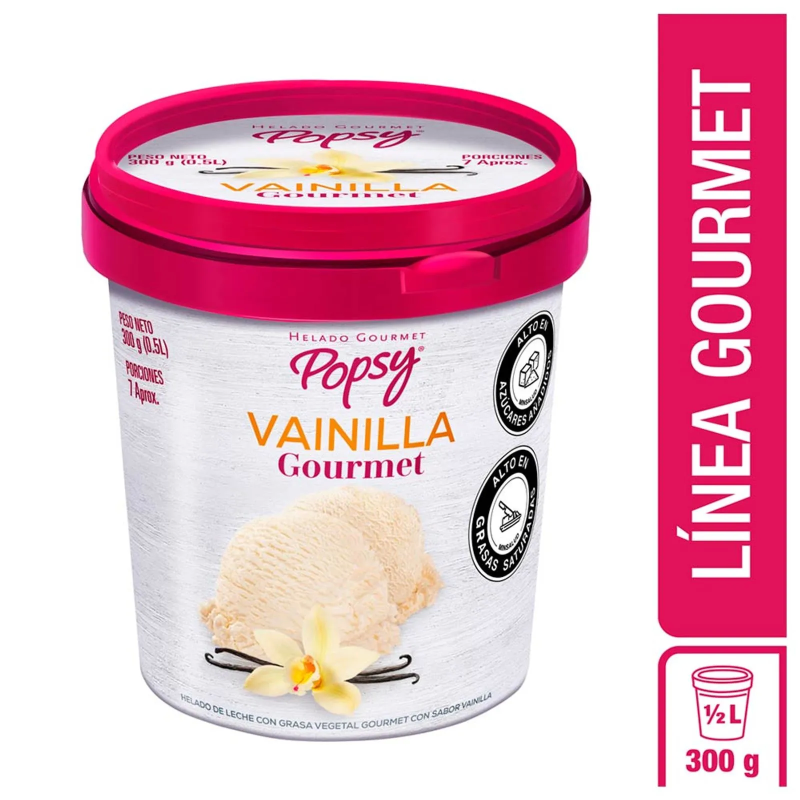 Helado Popsy Vainilla Gourmet 300