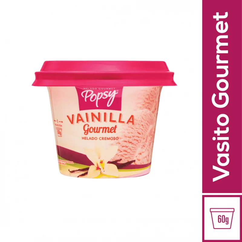 Helado Popsy Vainilla Vaso 60