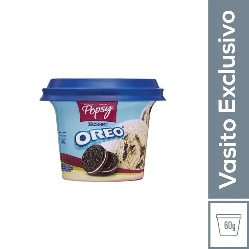 Helado Popsy Oreo Vaso 60