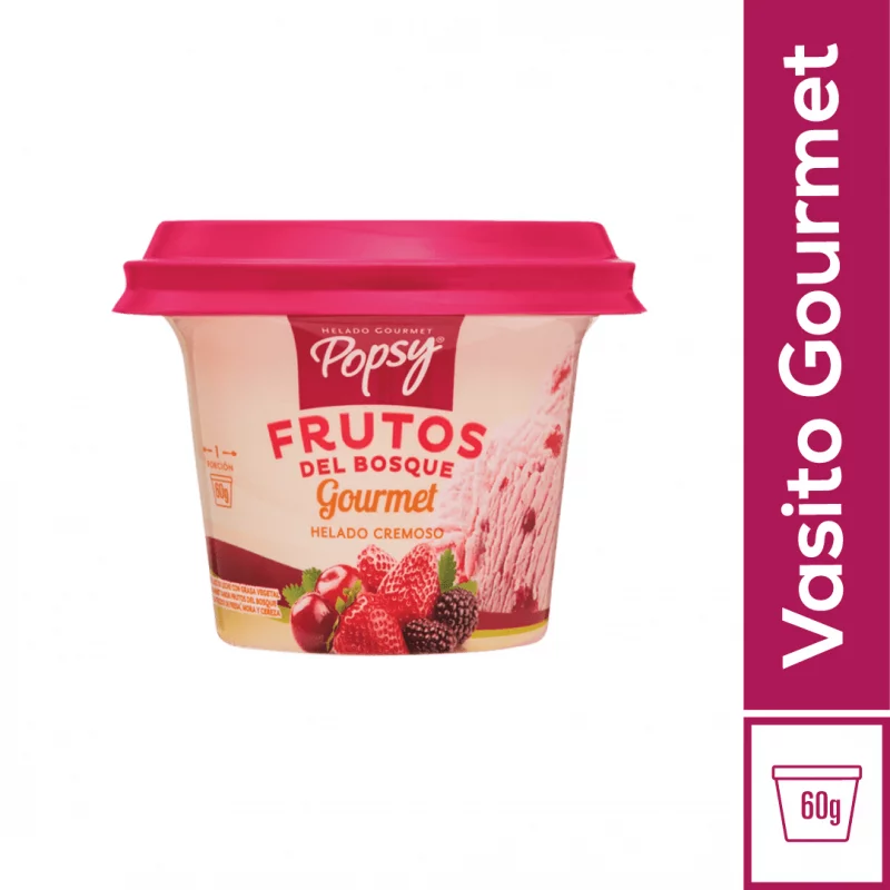 Helado Popsy Frutos Del Bosque 60