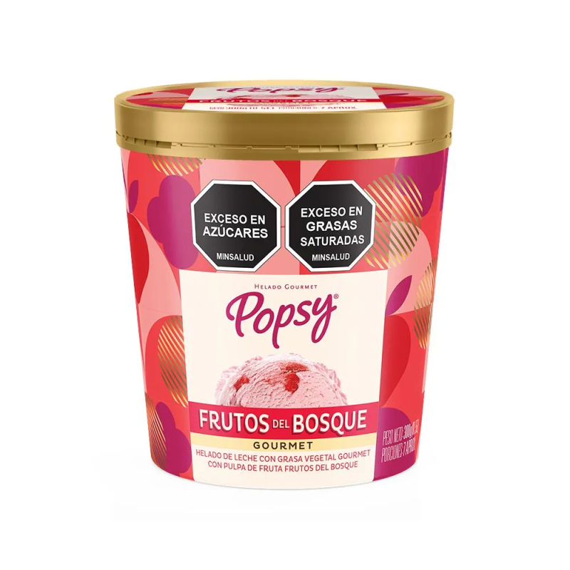 Helado Popsy 1-2x300g Frutos Del Bosque