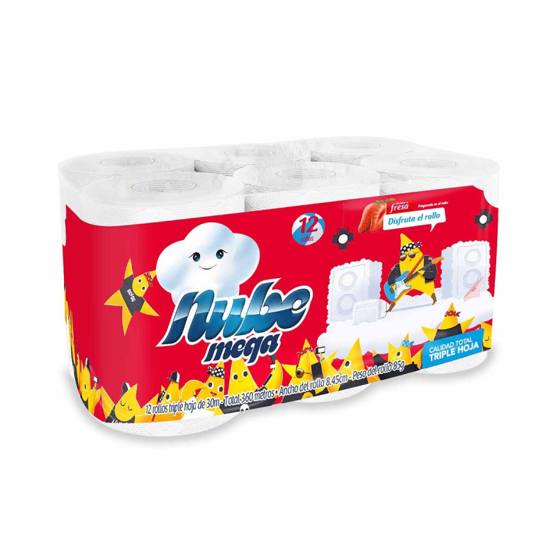 Papel Higienico Nube Blanco Mega 12und 35 Mts